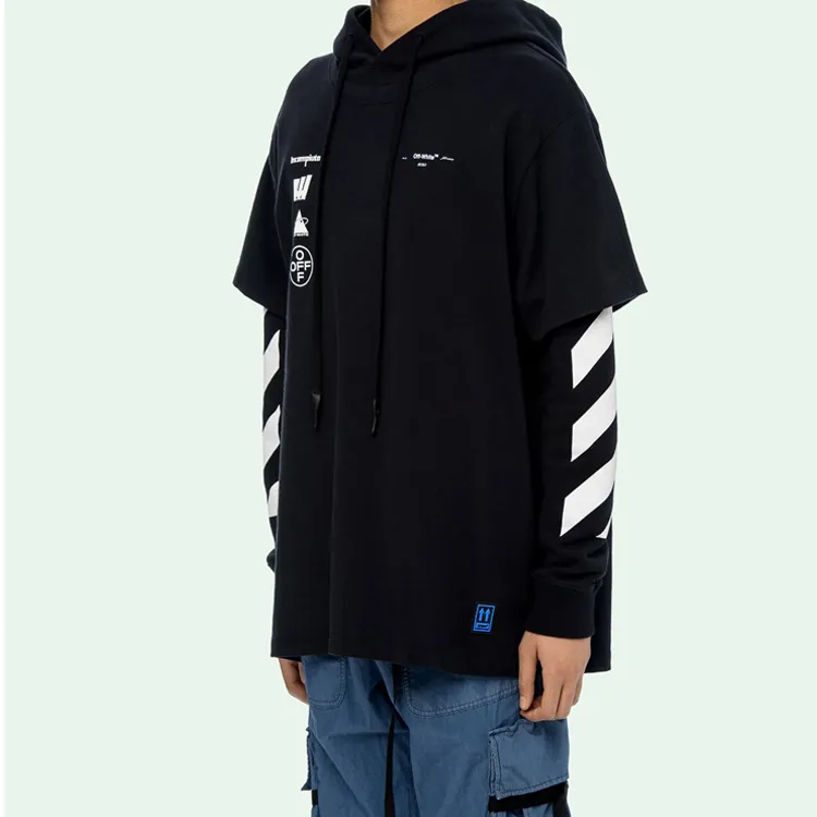 OFF WHITE Diag Mariana Hooded T Shirt-4