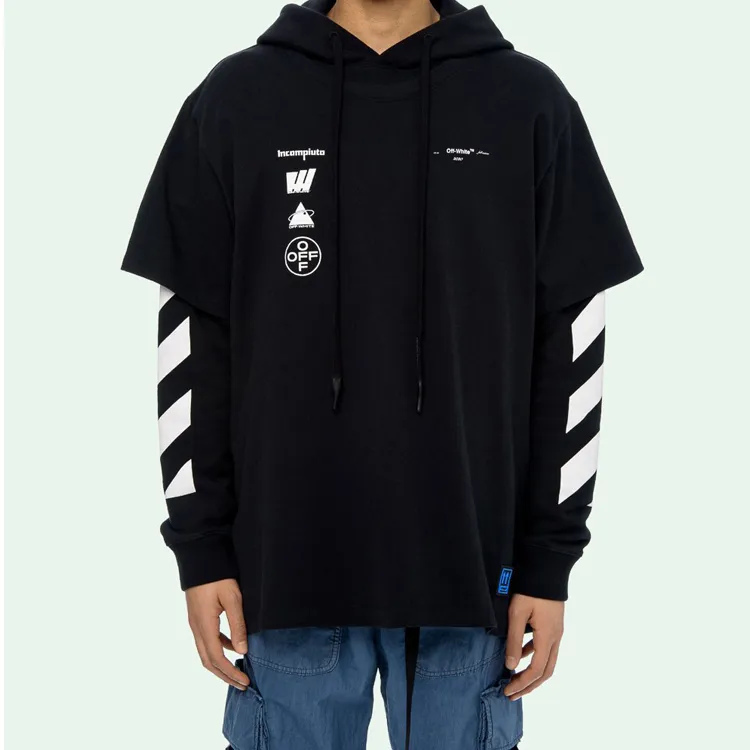 OFF WHITE Diag Mariana Hooded T Shirt-2