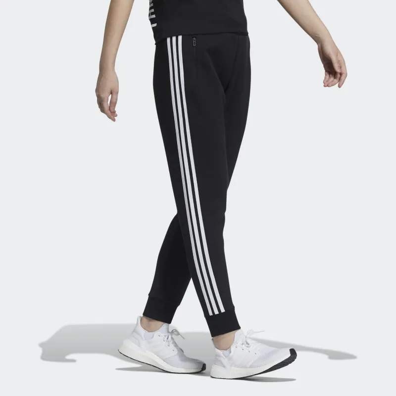 Adidas Knitted Sports Pants Women's Black-3