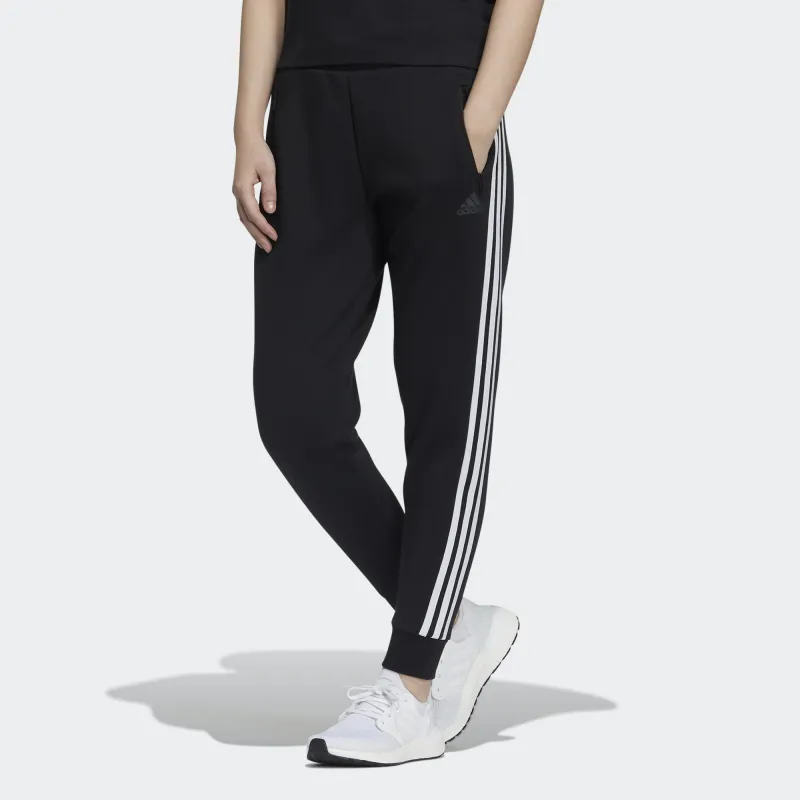 Adidas Knitted Sports Pants Women's Black-1