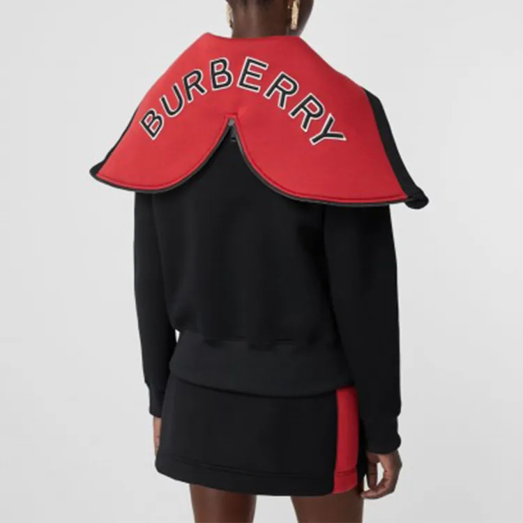 Burberry Sweatshirt Jacket Women's Black-3