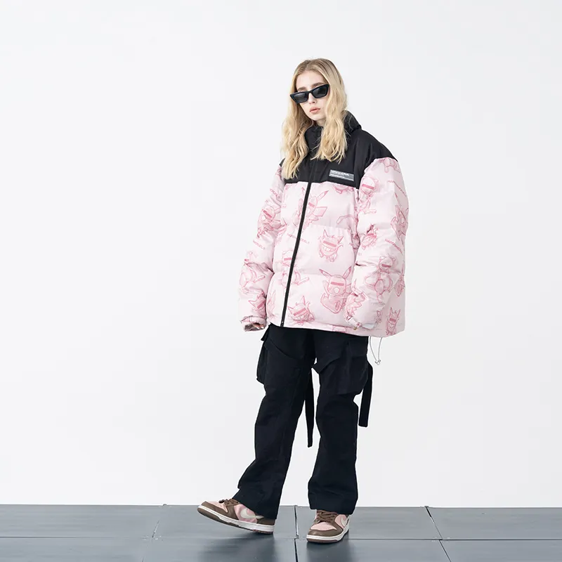 HARSH AND CRUEL Puffer Jacket Winter Unisex-15