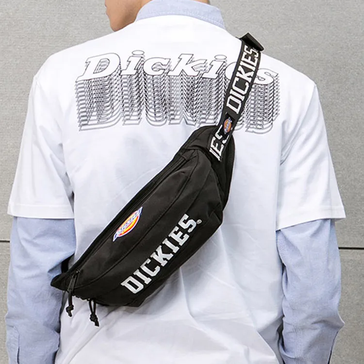 Dickies Polyester Sling Bag Crossbody Bag Shoulder Bag Regular Unisex Black/Red-1