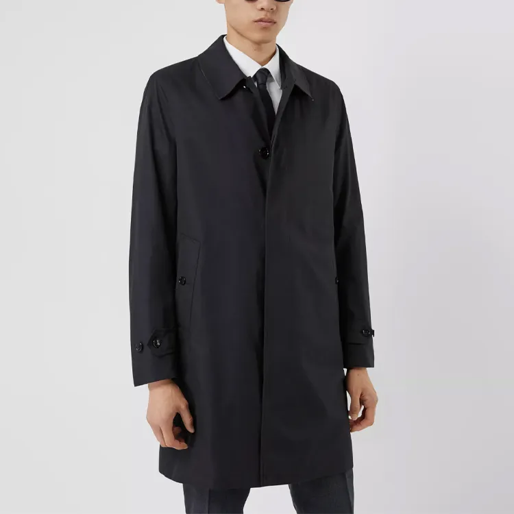 Burberry Trench Coat Men's Midnight-4