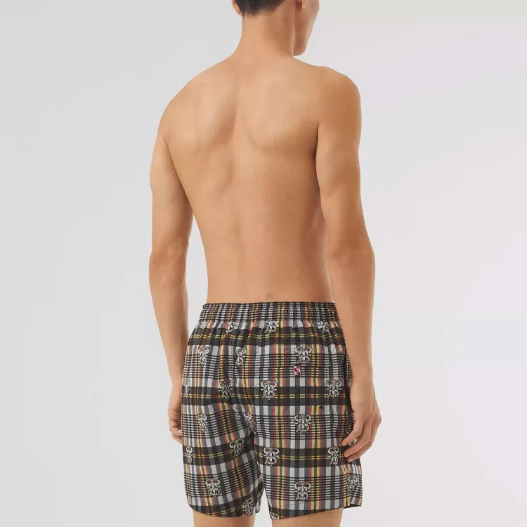 Burberry Casual Shorts Men Zinnia Yellow-2