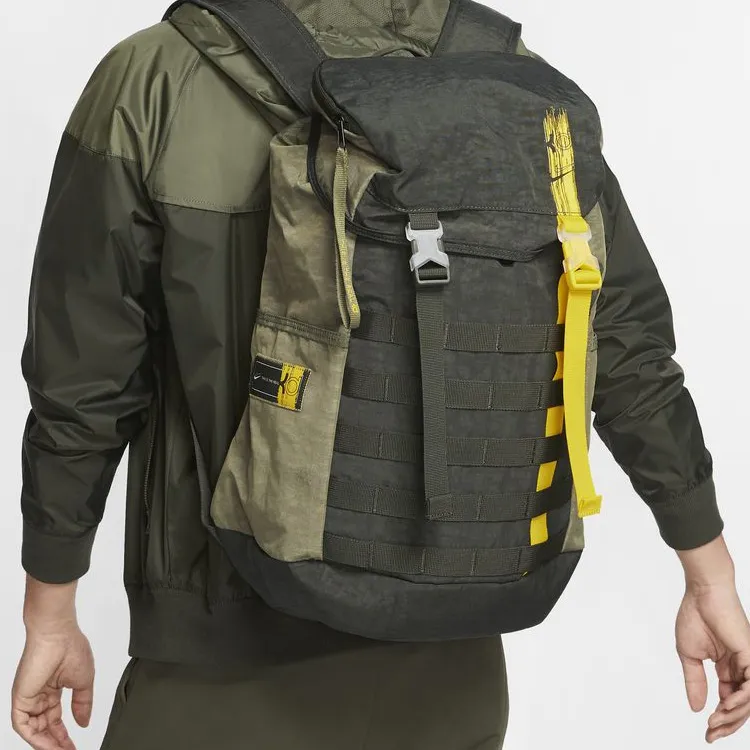Nike Polyester Polyamide Backpack Regular Unisex Red Fir Green-6