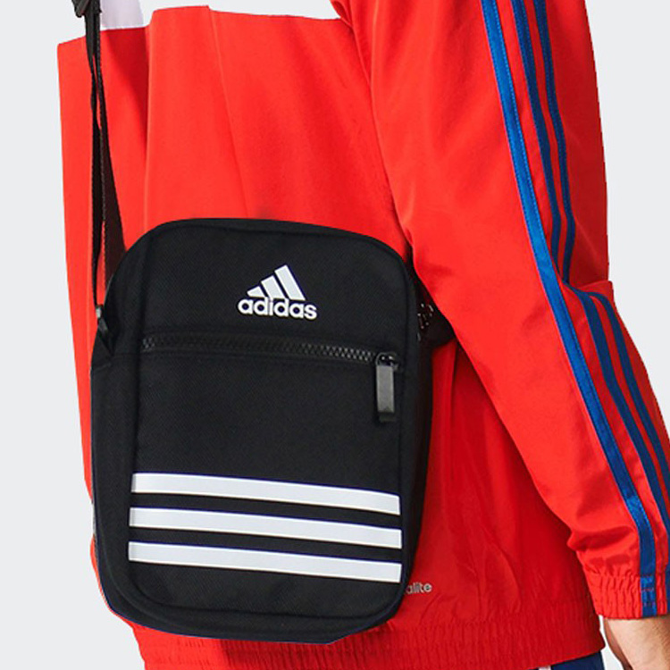 ショルダーバッグ・ポシェット ADIDAS Outline Trefoil Shoulder Bag 5FT721 ADIDAS ORIGINALS Shoulder Bag 'Outline Trefoil' in Black