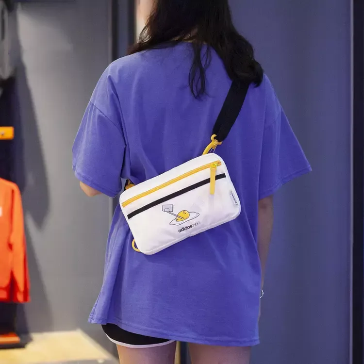 Adidas Gudetama Collaboration Polyester Shoulder Bag, Crossbody Bag Regular Unisex Ecru-3