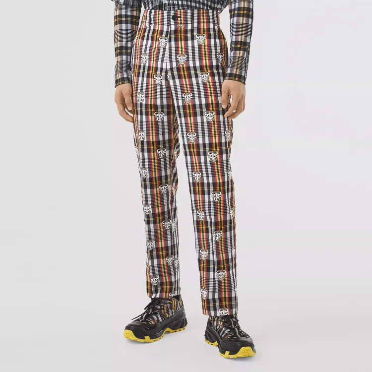 Burberry Casual Pants Men's Chrysanthemum Yellow-2