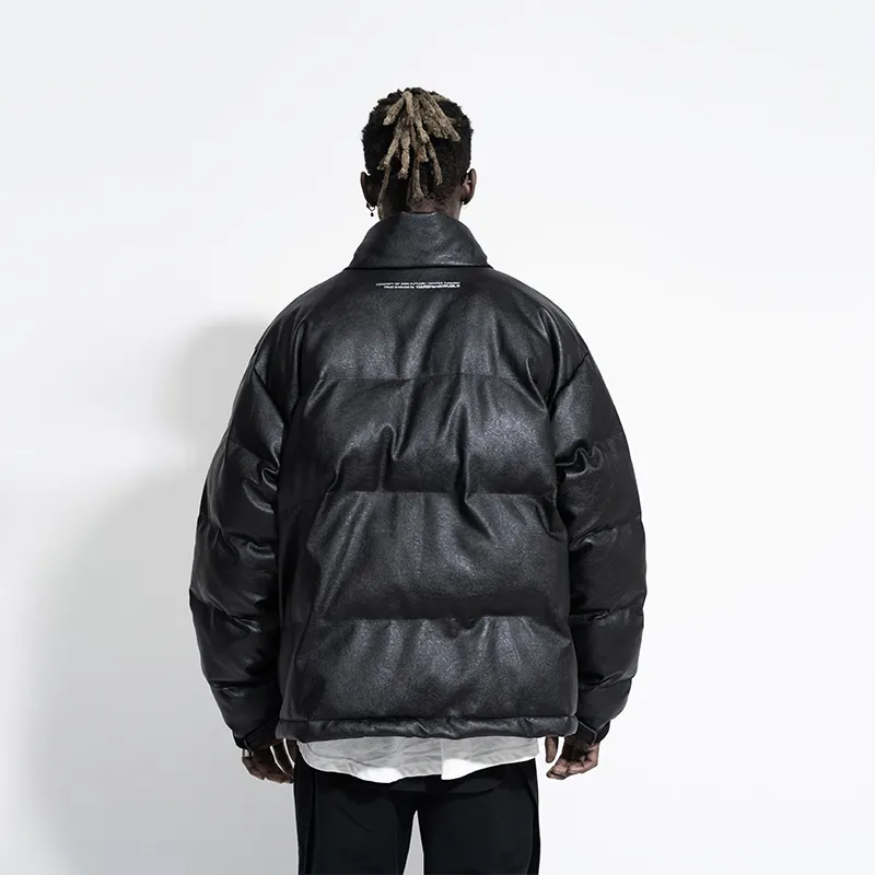 HARSH AND CRUEL Puffer Jackets Unisex Black-2