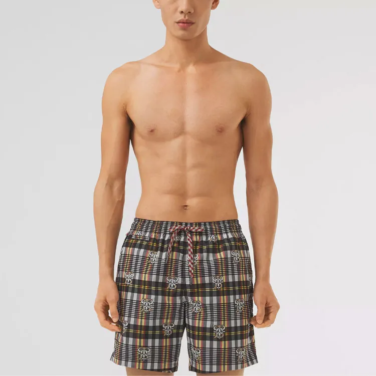 Burberry Casual Shorts Men Zinnia Yellow-1