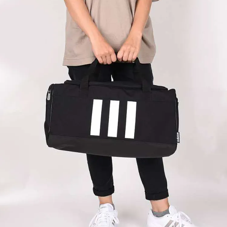 Adidas Polyester Sports Bag, Gym Bag, Travel Bag, Handbag Regular Unisex Pure Black-3