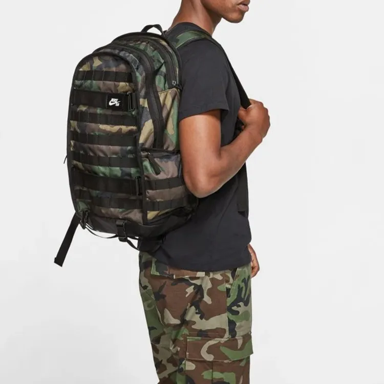 Nike Polyester Backpack Regular Unisex Camouflage-4