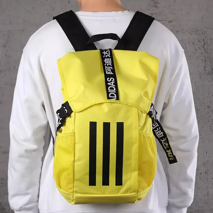 Adidas Polyester Backpack Regular Unisex Yellow-3