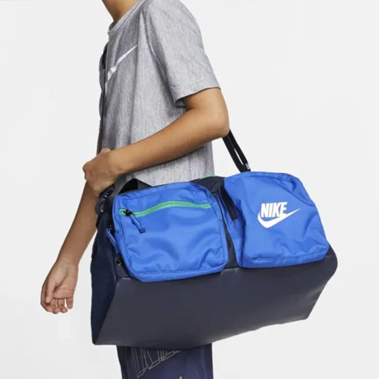 Nike Polyester Gym Bag Yoga Bag Sports Bag Handbag Crossbody Bag Travel Bag Unisex Blue-4