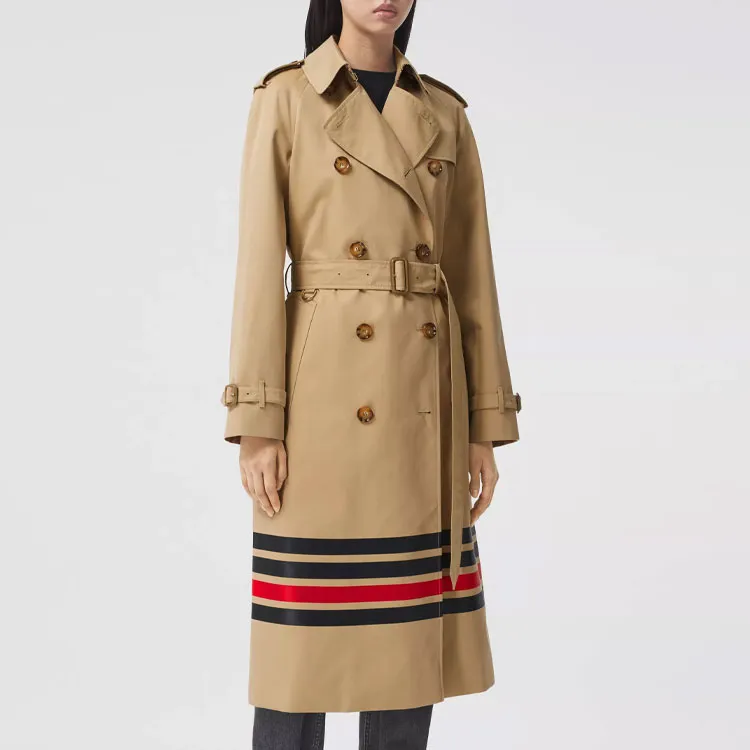 Burberry Trench Coats Women's Brown-2