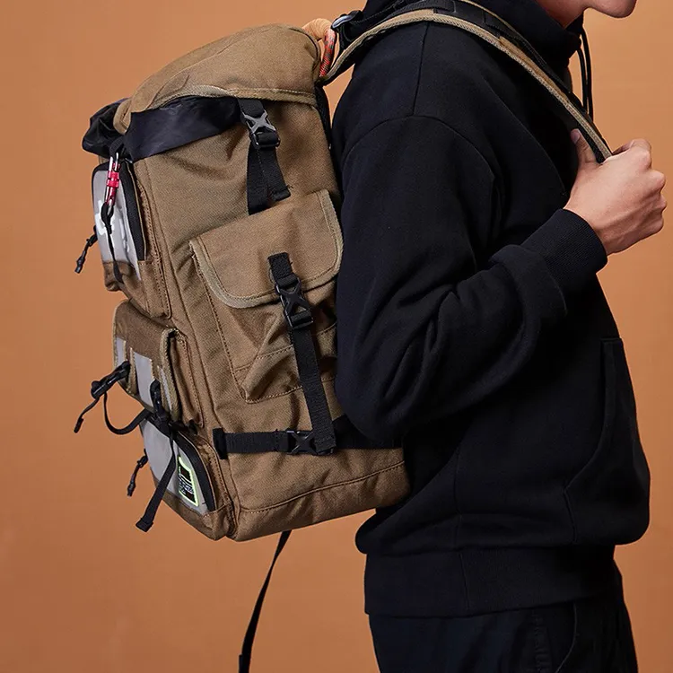 LiNing Polyester Backpack Regular Unisex Army Green-4