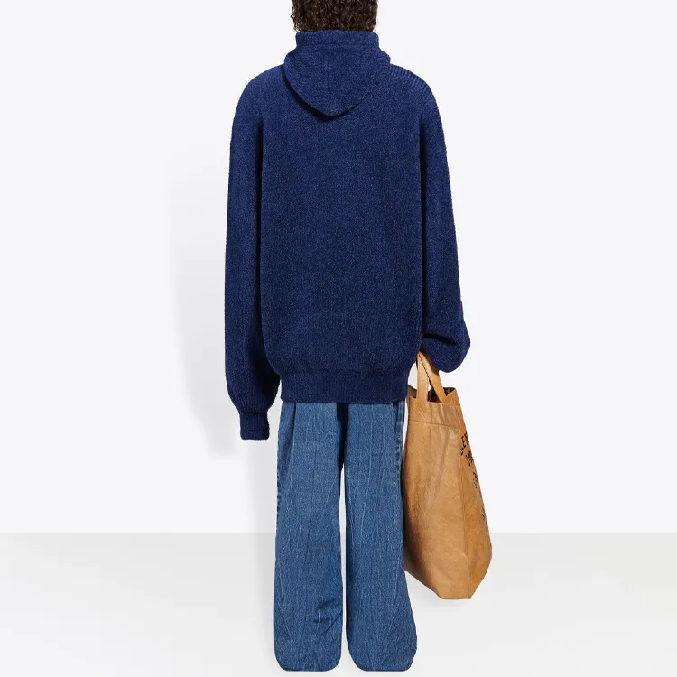 Balenciaga Embroidered Bb Logo Fleece Hoodie-3