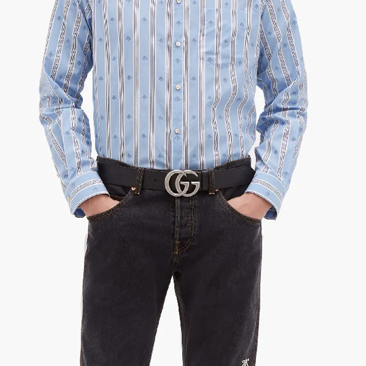 GUCCI Gg Logo Buckle Belt-3
