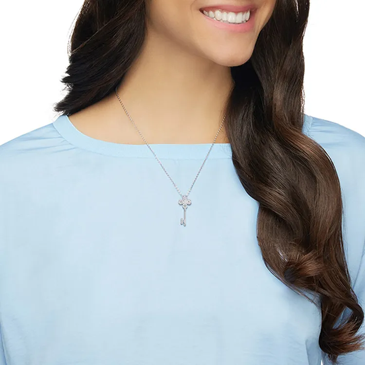 Swarovski 925 Sterling Silver Necklaces Women's Silver-5