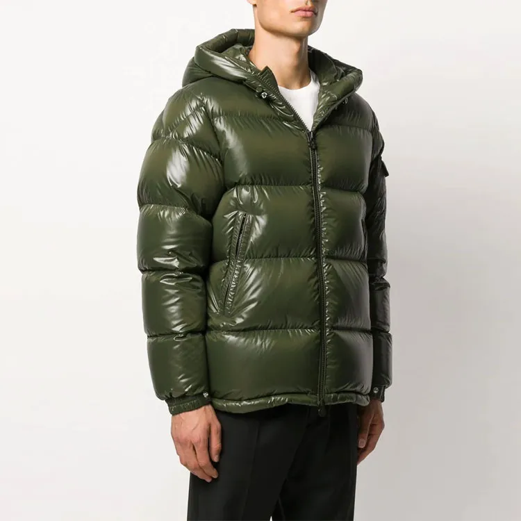 Moncler Ecrins Series Down Jackets Men Olive Green-1