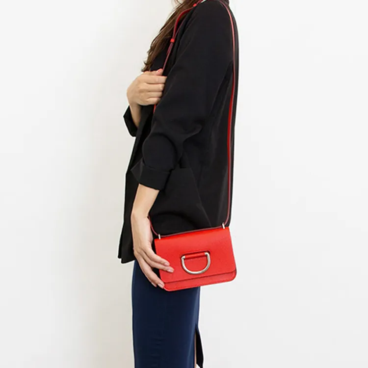 Burberry Leather Handbag, Crossbody Bag, Shoulder Bag Women's Red-4