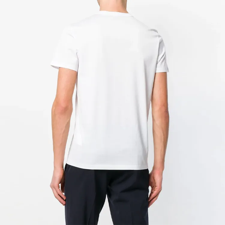 Moncler Logo patch Cotton jersey T shirt-3