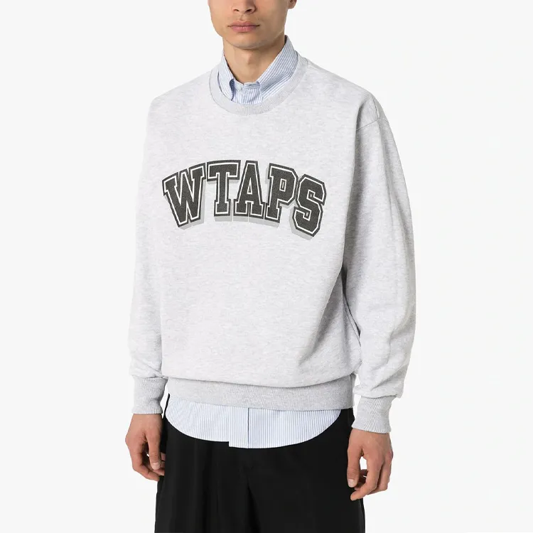 WTAPS Sweatshirts Unisex Light Gray-2