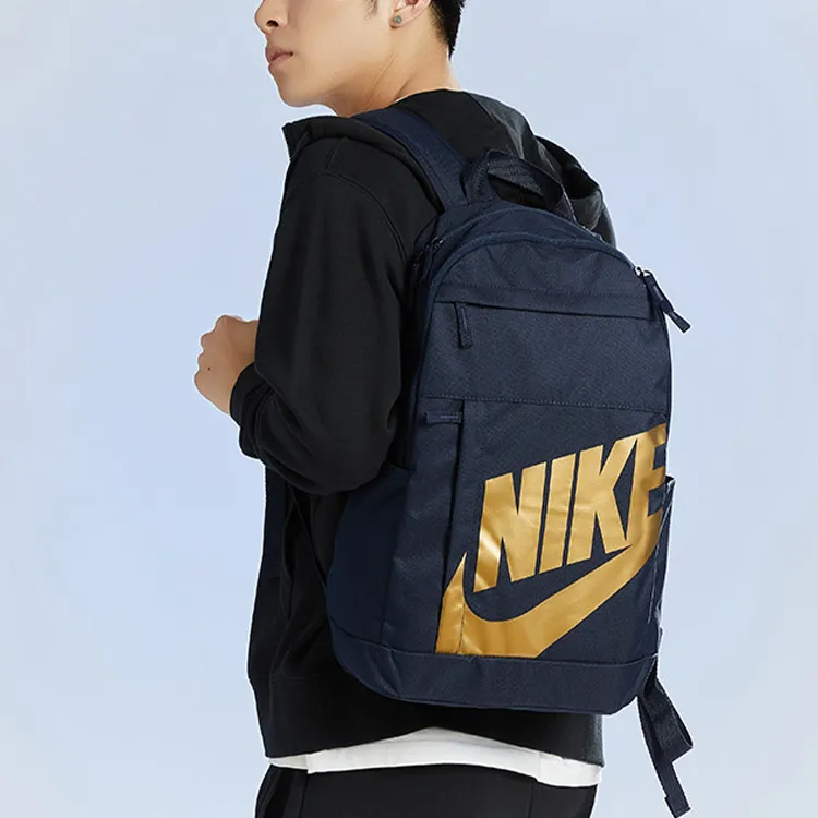 Nike Polyester Portable Backpack Regular Unisex Obsidian Color-1
