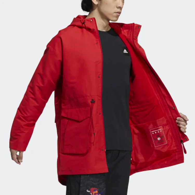 Adidas CNY Collection Jacket Men's Light Scarlet-4