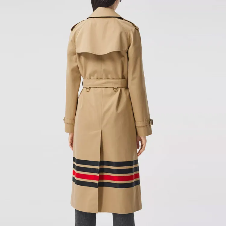 Burberry Trench Coats Women's Brown-4