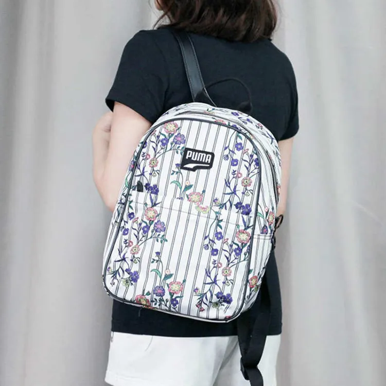 PUMA Fabric Backpack Regular Women's Black White-1