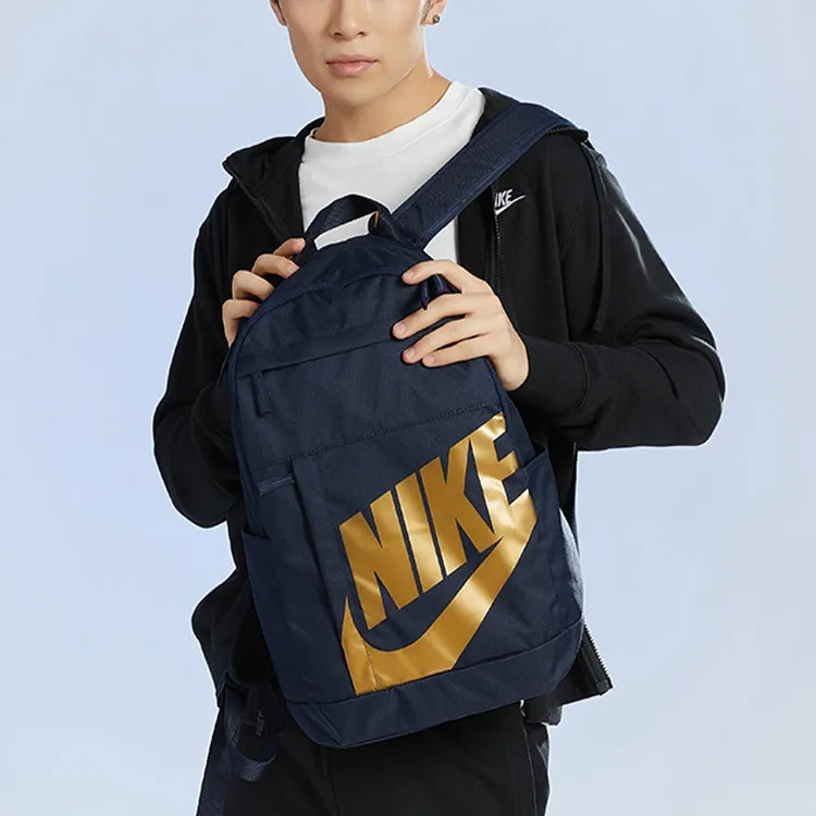 Nike Polyester Portable Backpack Regular Unisex Obsidian Color-2