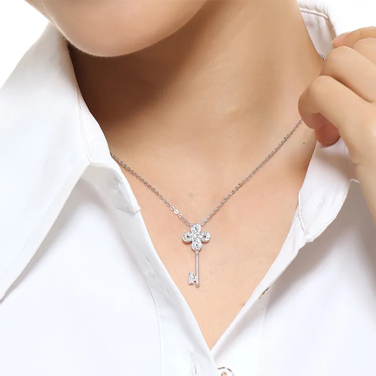Swarovski 925 Sterling Silver Necklaces Women's Silver-4