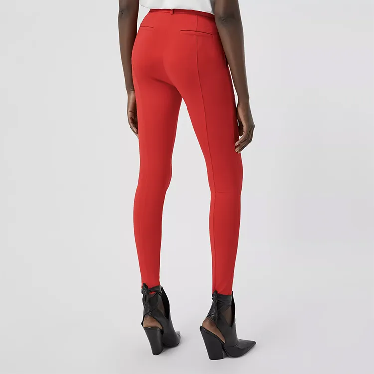 Burberry Casual Pants Women's Bright Red-3