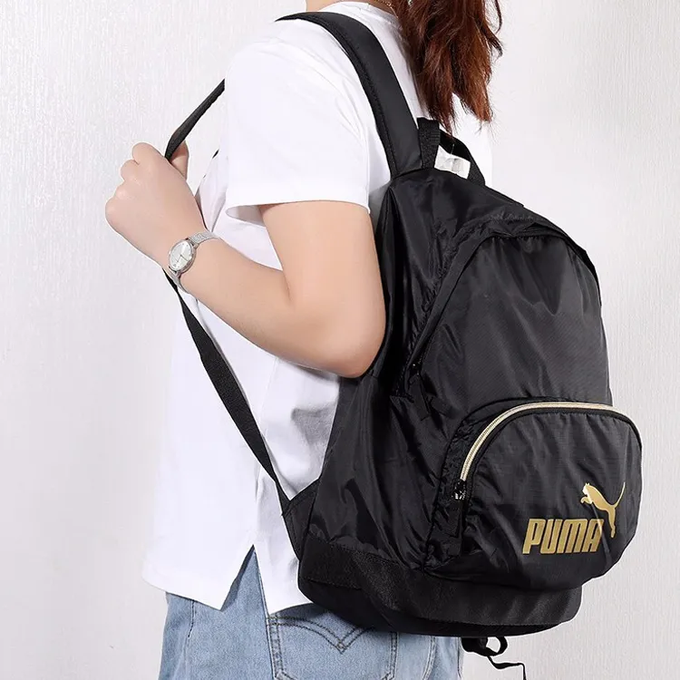 PUMA Fabric Backpack Medium Size Unisex Black-3