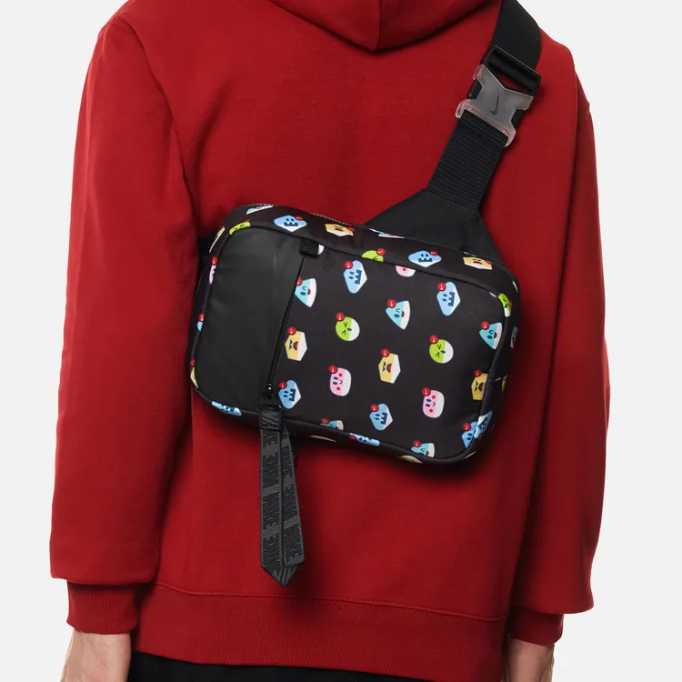 Nike Fabric Sling Bag Fanny Pack Regular Unisex Black-3