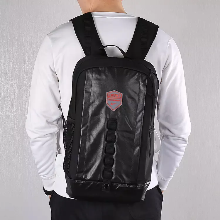 Nike Polyester Sports Backpack Regular Unisex Black-3