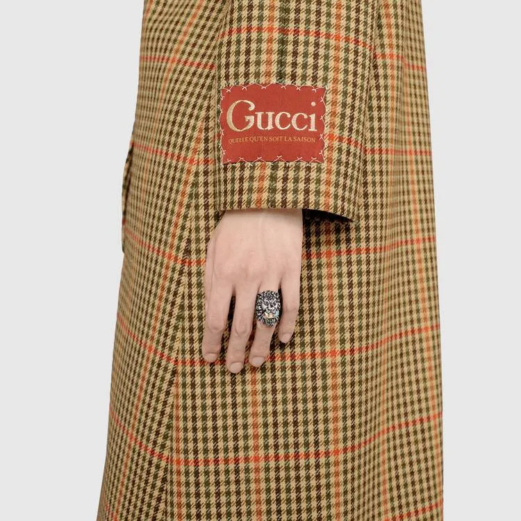 GUCCI Palladium Plated Rings Unisex Palladium Gold-4
