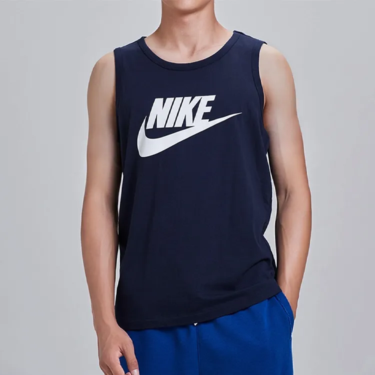 Nike Tank Tops Men Dark Blue-2
