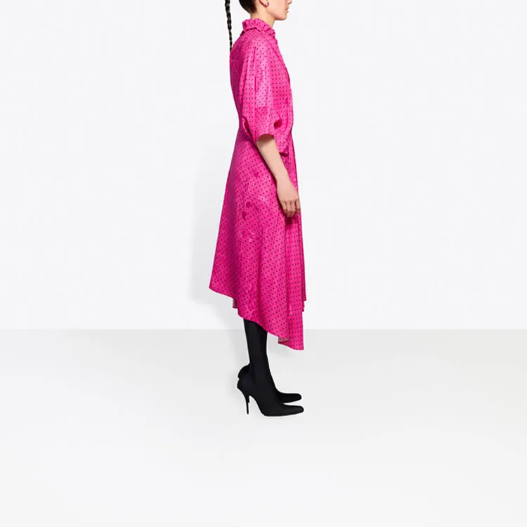Balenciaga SS21 Short-Sleeved Dresses Women's Pink-4