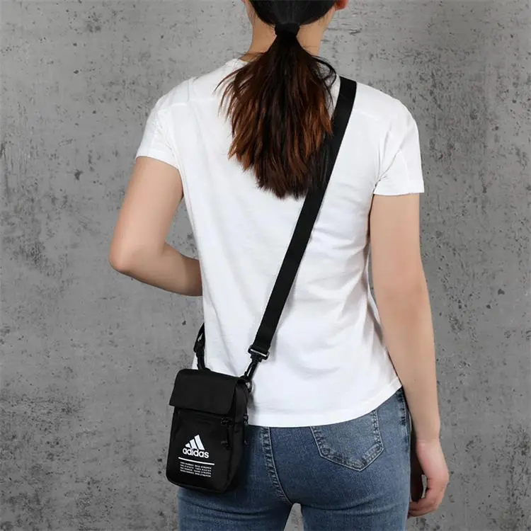 Adidas Polyester Shoulder Bag Regular Unisex Black-3