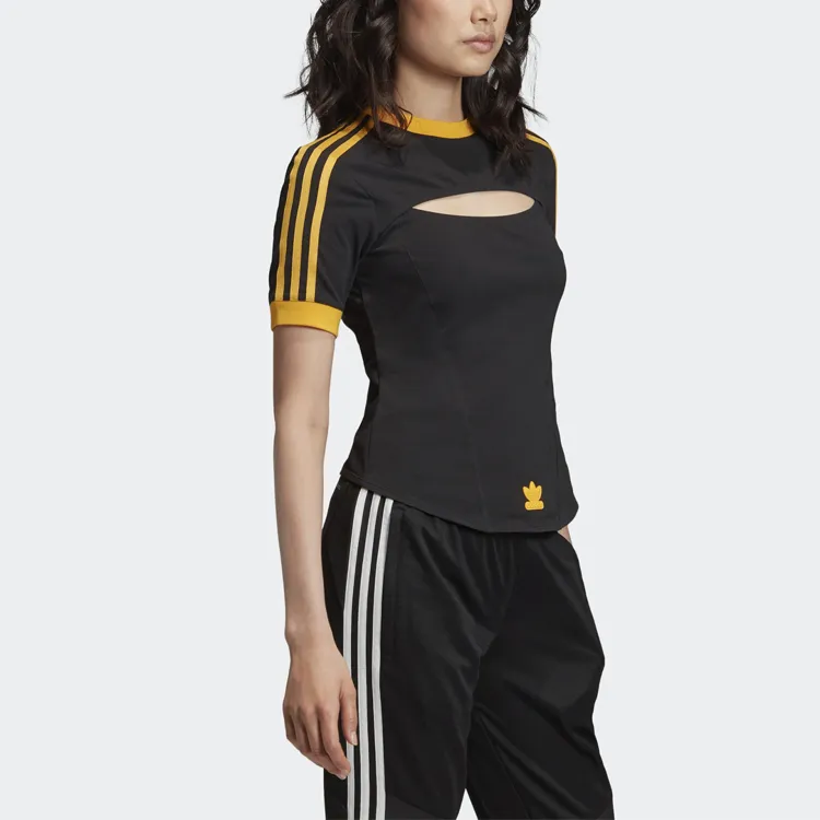 Adidas Originals Raglan Sleeve T-Shirt Women's Black-5