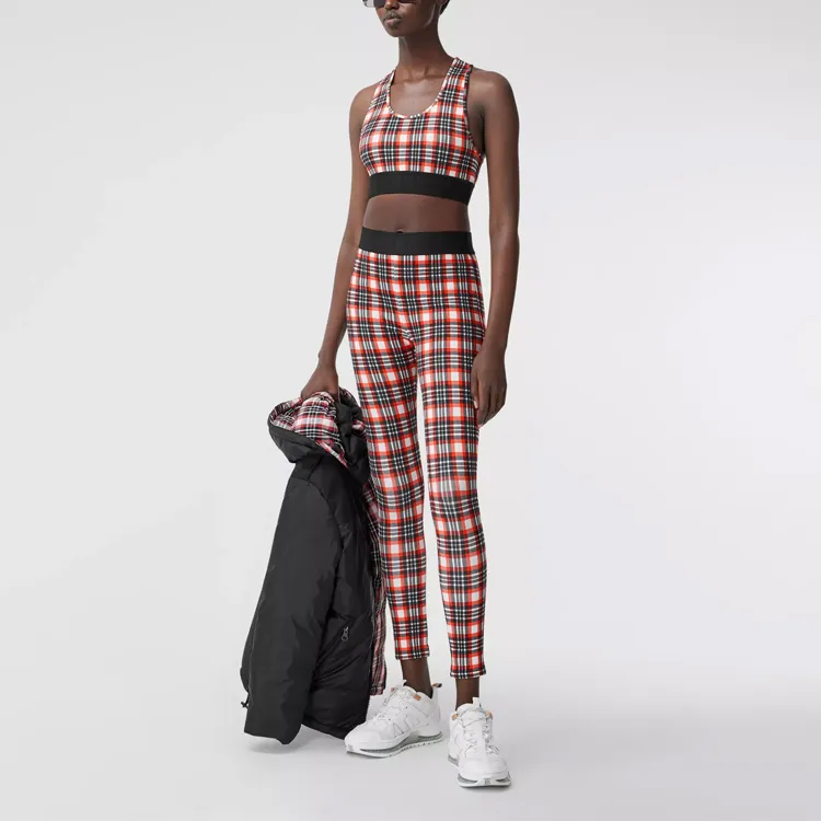 Burberry Sports Pants Women's Bright Red-3