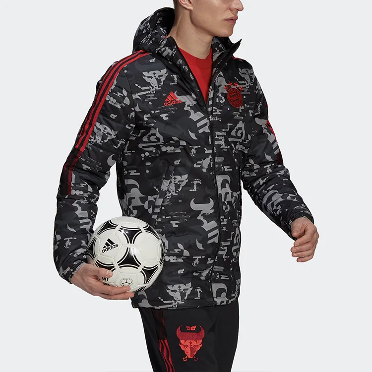 Adidas FC Bayern Puffer Jacket Men's Black-2