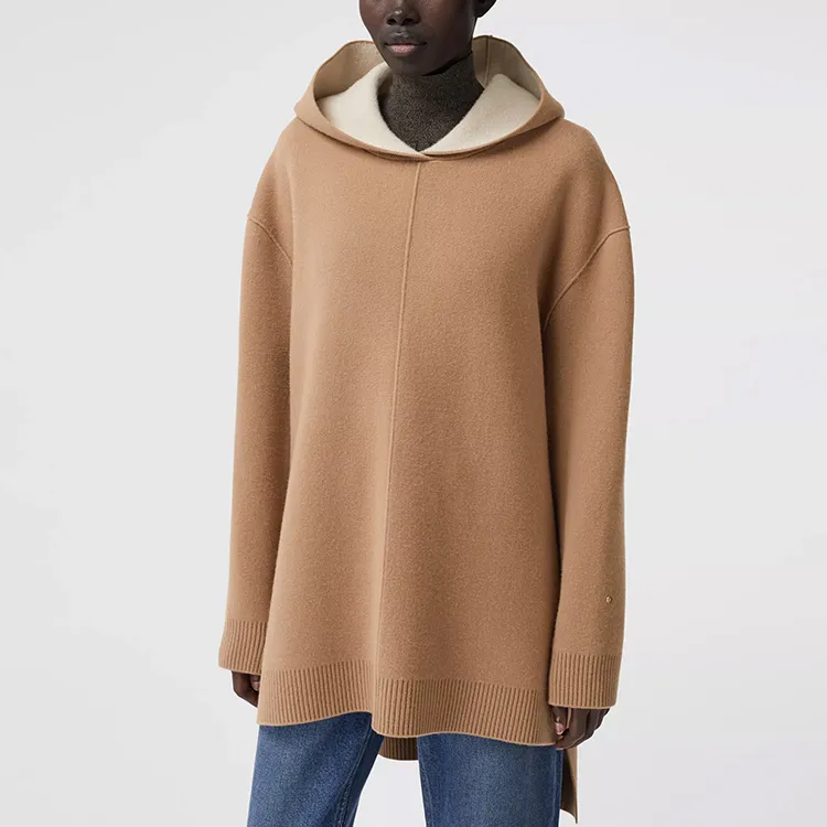 Burberry Loose Fit Knitwear Women's Warm Camel-2