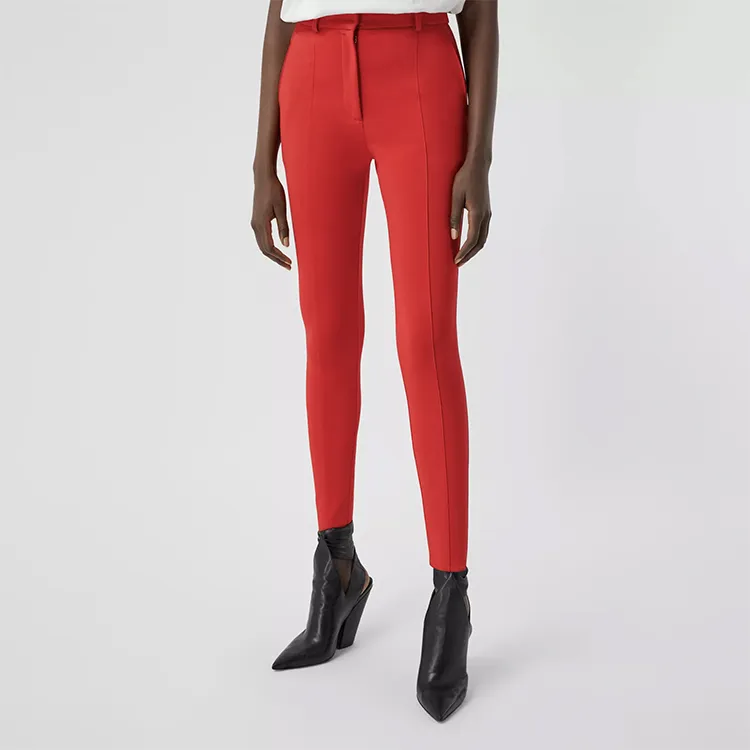 Burberry Casual Pants Women's Bright Red-2