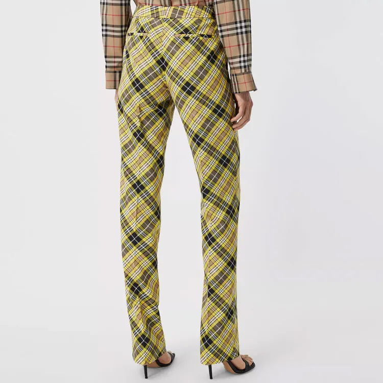 Burberry 2020s Vintage Check Trousers-2
