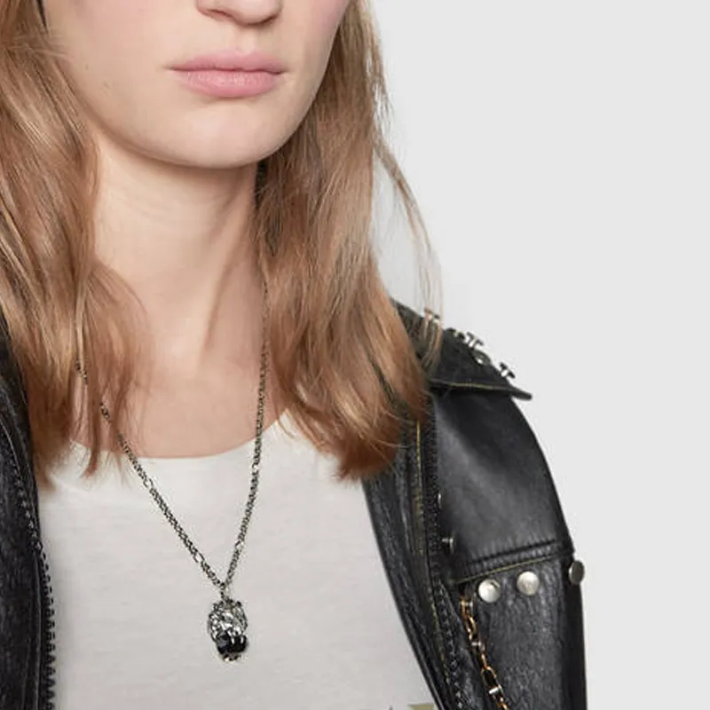 GUCCI Metal, Crystal Necklaces Unisex-2