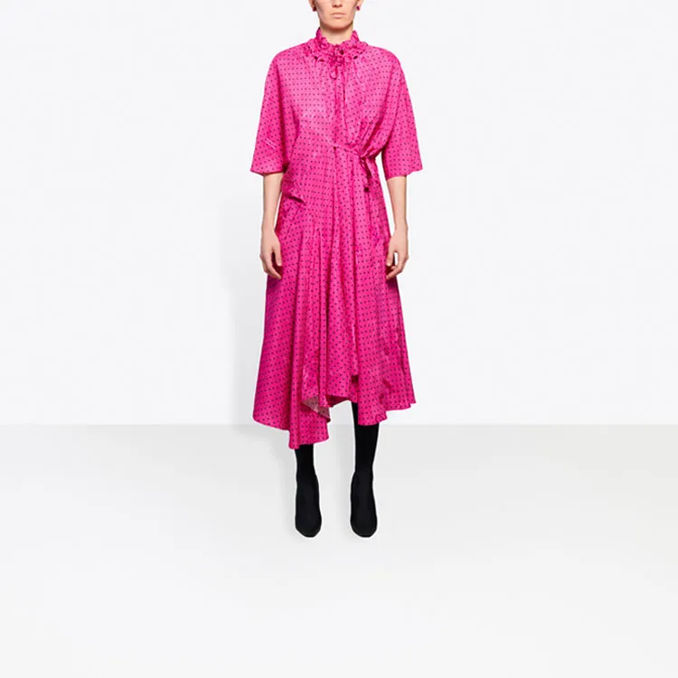 Balenciaga SS21 Short-Sleeved Dresses Women's Pink-2